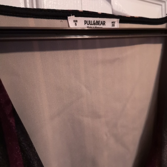 Pull and Bear Velvet Bodysuit - Picture 4 of 4